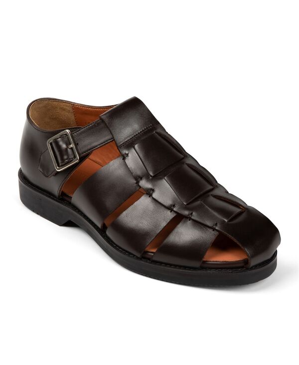 アンソニー ヴィア メンズ シューズ サンダル Anthony Veer Men\u0027s Mariner Fisherman Comfort Sandals Chestnut Grain Brown 赤銅色
