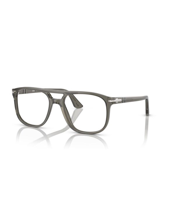 ペルソル レディース 添え物 サングラス・アイウェア Persol Unisex Aviator Greta Eyeglasses PO3329V Smoke 人煙