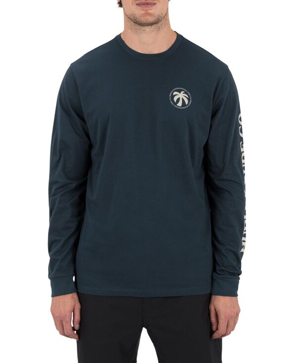 ハーレー メンズ トップス Tシャツ 長袖 Hurley Men Illusions Long-Sleeve T-Shirt Armored Navy ネイビー