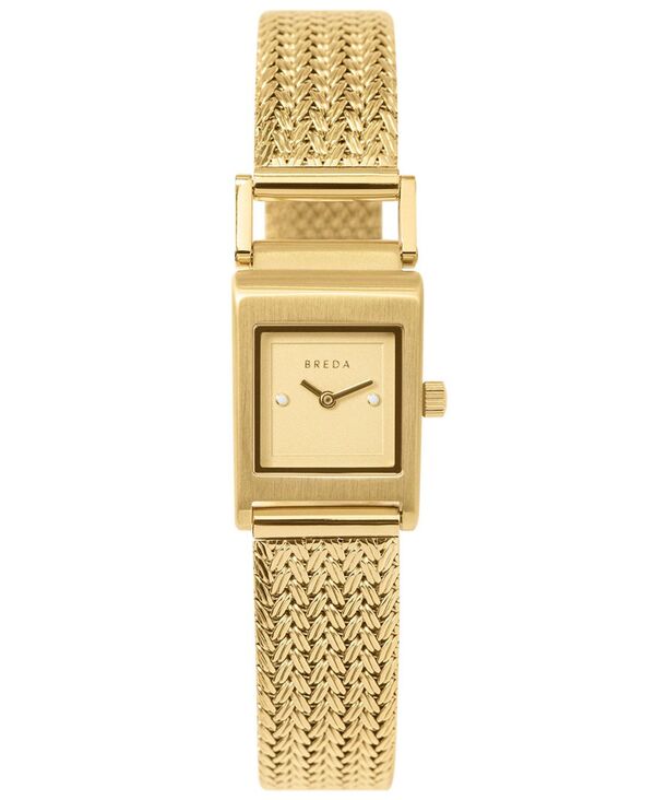 ブレダ レディース アクセサリー 腕時計 メッシュ BREDA Women's 'Revel Tethered' Gold Mesh Bracelet Watch 18mm Gold/Champagne ゴールド|ReVida 店