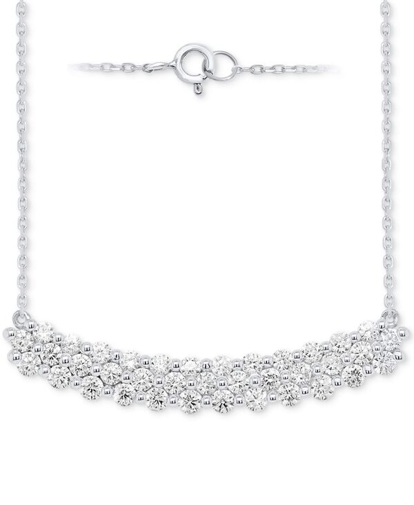 フォーエバー グロウン ダイヤモンズ レディース アクセサリー ネックレス・チョーカー・ペンダントトップ レース Forever Grown Diamonds Lab Grown Diamond Cluster 18\