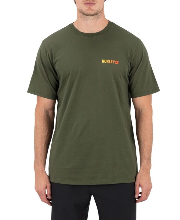 ハーレー メンズ トップス Tシャツ 半袖 Hurley Men's Fern Gradient Short-Sleeve T-Shirt CHARCOAL FERN チャコール