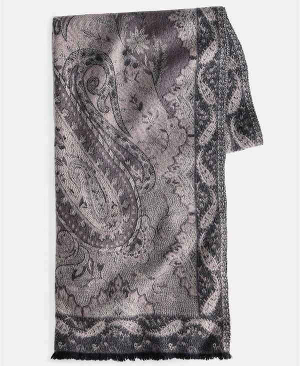 ジャーニ ベルニーニ レディース アクセサリー マフラー・ストール・スカーフ Giani Bernini Paisley Jacquard Scarf Wrap Black Ivory アイボリー