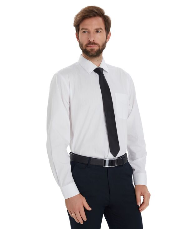 クラブルーム メンズ トップス シャツ Club Roomen's Pinpoint Solidresshirt White ホワイト｜ReVida 店