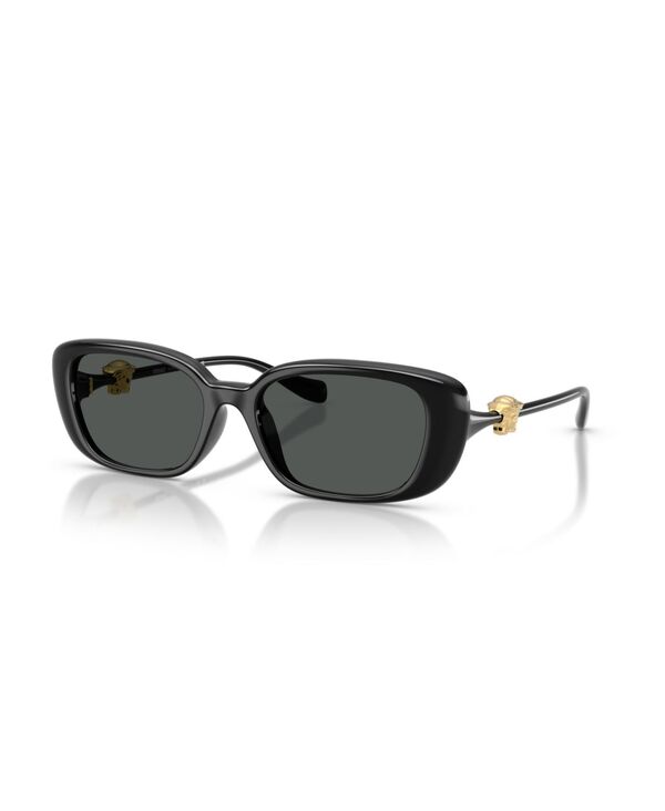 ヴェルサーチ レディース 佩び物 サングラス・アイウェア Versace Women\u0027s Rectangle Sunglasses VE4504D Black 黒いこと
