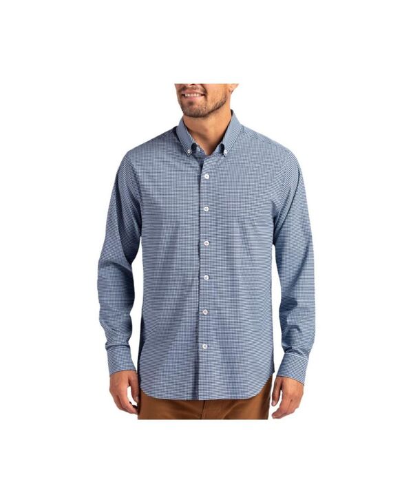 カッターアンドバック メンズ トップス シャツ トール Cutter & Buck Tallong Sleeve Dresshirt Pale blue/navy blue ネイビー