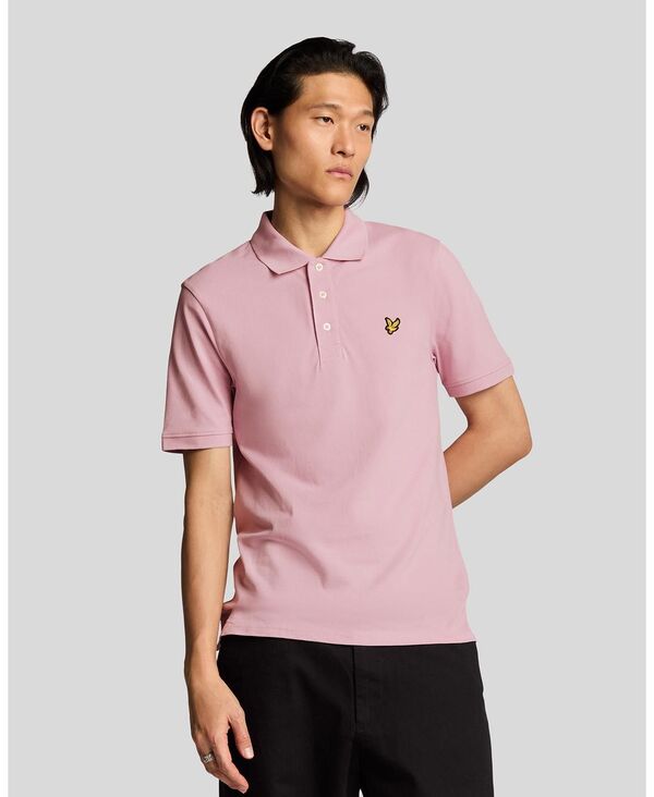ライルアンドスコット メンズ トップス ポロシャツ Lyle & Scott Men's Plain Polo Shirt Pink light ピンク