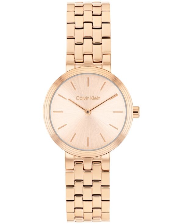 カルバンクライン レディース アクセサリー 腕時計 Tシャツ Calvin Klein Women's Forme Rose Gold Tone Stainlessteel Bracelet Watch 26mm Rose Gold ゴールド|ReVida 店