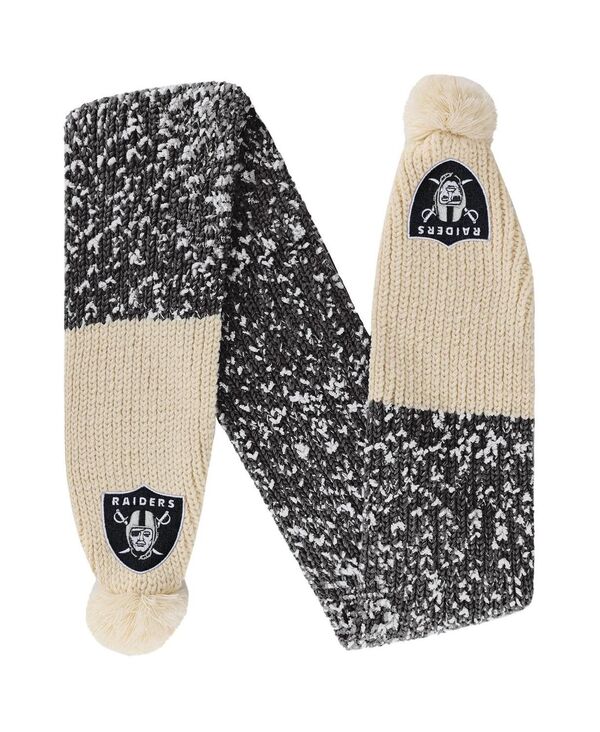 フォコ レディース アクセサリー マフラー・ストール・スカーフ FOCO Women Las Vegas Raiders Confetti Scarf with Pom Black ブラック