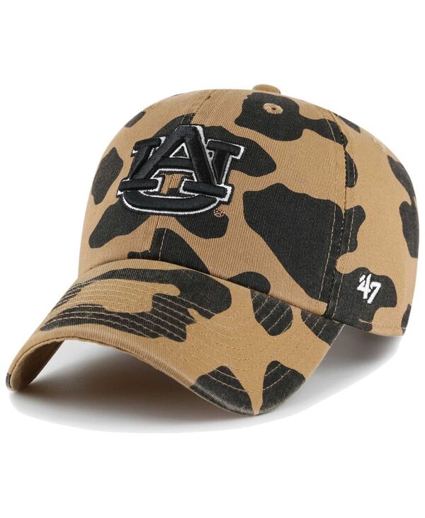 47 ブランド レディース アクセサリー 帽子 '47 Brand Women's Auburn Tigers Rosette Leopard Clean Up Adjustable Hat Brown ブラウン