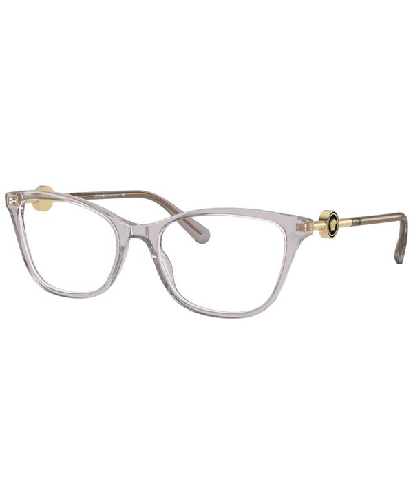 ヴェルサーチ レディース 付属物 サングラス・アイウェア Versace Women\u0027s Eyeglasses VE3293 Transparent Gray 薄墨色