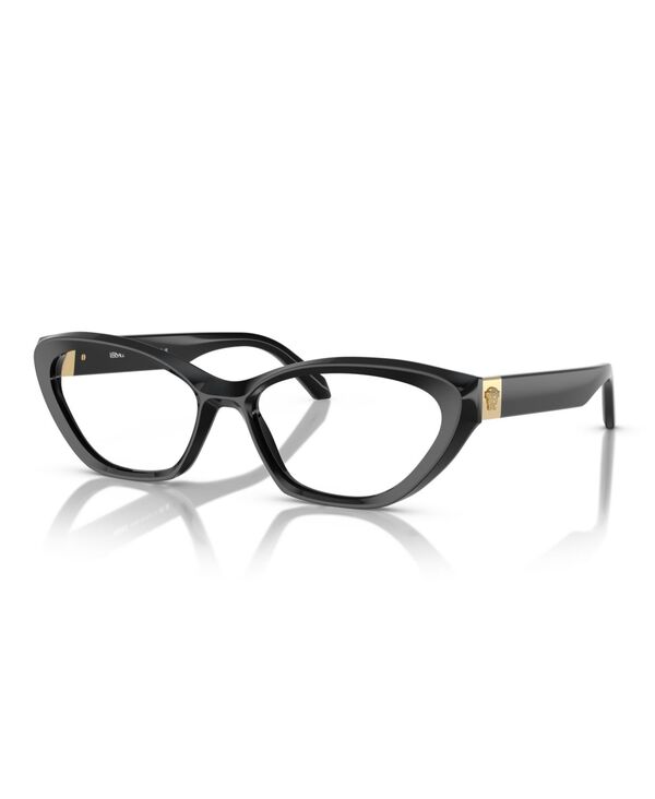 ヴェルサーチ レディース 添え物 サングラス・アイウェア Versace Women\u0027s Eyeglasses VE3356 Black 黒いこと