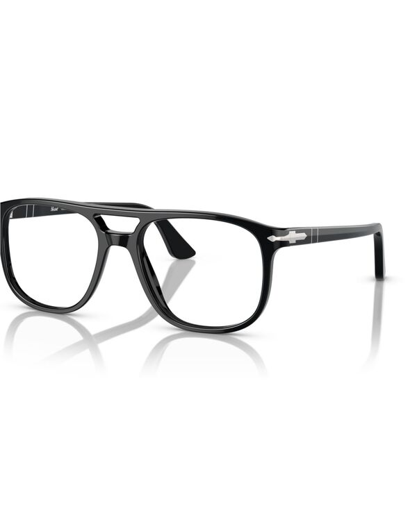 ペルソル レディース 佩び物 サングラス・アイウェア Persol Unisex Greta Eyeglasses PO3329V Black 黒いこと