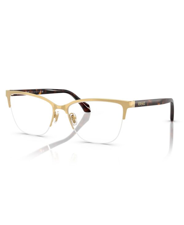 ヴェルサーチ レディース 添え物 サングラス・アイウェア Versace Women\u0027s Cat Eyeglasses VE1304 Gold ゴールド