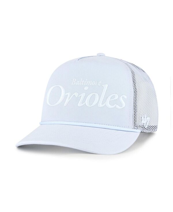47 ブランド レディース アクセサリー 帽子 '47 Brand Women's Light Blue Baltimore Orioles Foundation Script Hitch Adjustable Trucker Hat Light Blue ブルー