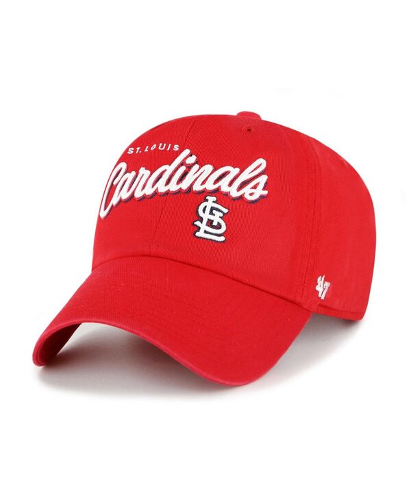 47 ブランド レディース アクセサリー 帽子 '47 Brand Women's Red St. Louis Cardinals Ariana Clean Up Adjustable Hat Red レッド