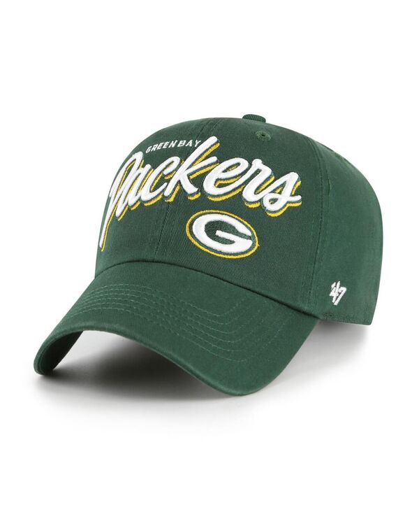 47 ブランド レディース アクセサリー 帽子 '47 Brand Women's Green Bay Packers Ariana Clean Up Adjustable Hat Green グリーン