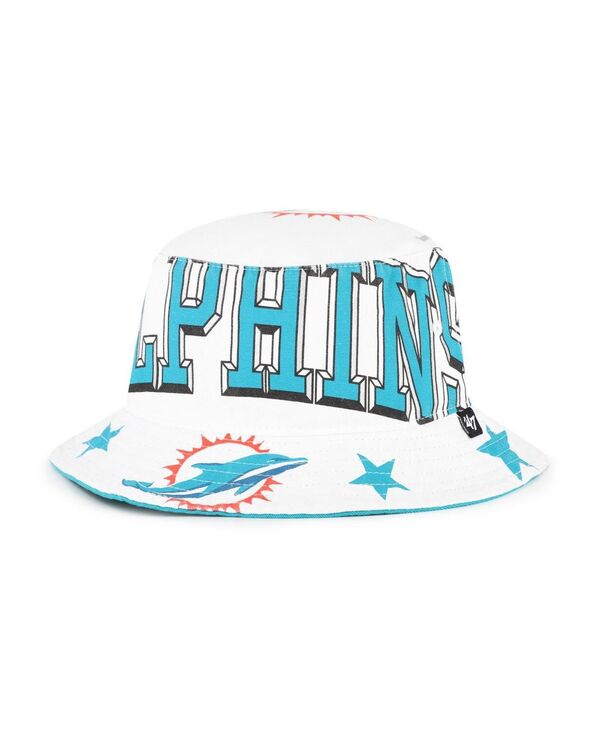 47 ブランド レディース アクセサリー 帽子 '47 Brand Women's White Miami Dolphins Energize Bucket Hat White ホワイト