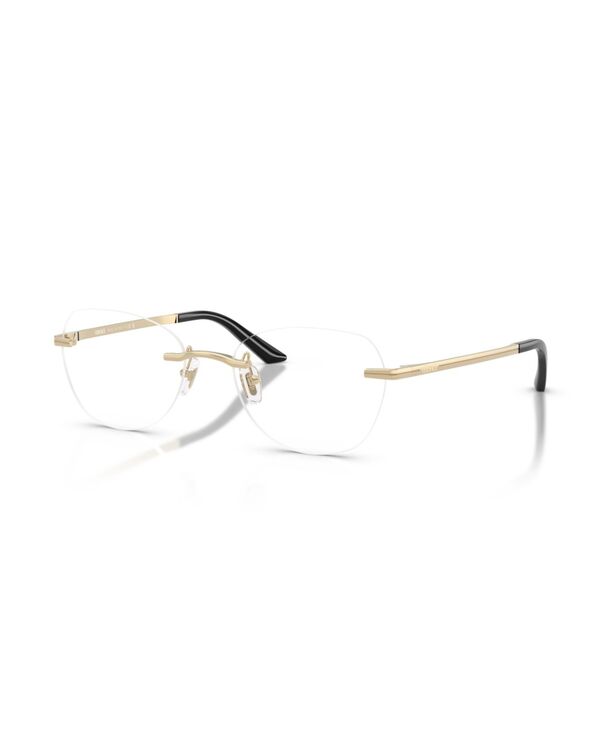 ヴェルサーチ レディース 佩び物 サングラス・アイウェア Versace Women\u0027s Irregular Eyeglasses VE1314D Pale Gold ゴールド