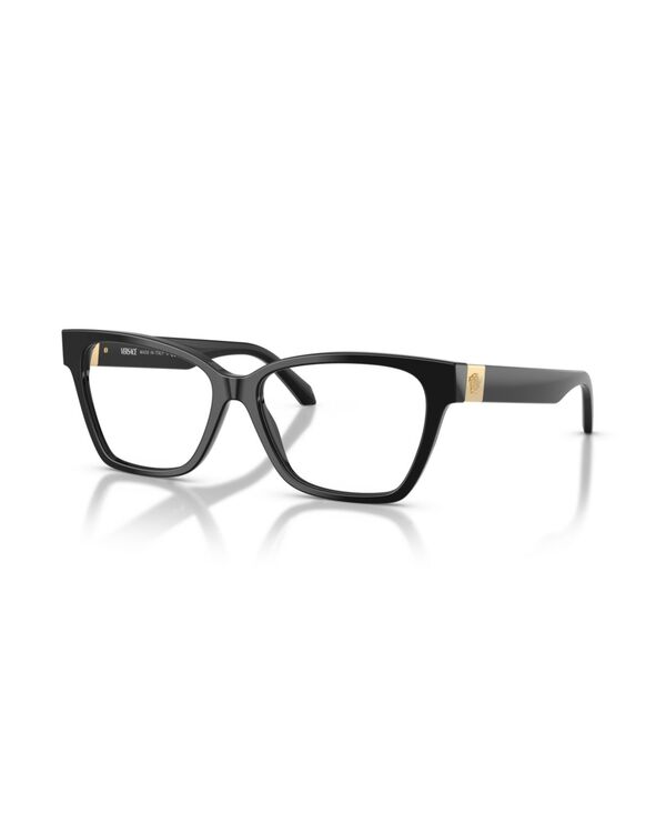 ヴェルサーチ レディース 添え物 サングラス・アイウェア Versace Women\u0027s Cat Eyeglasses VE3382 Black 黒いこと