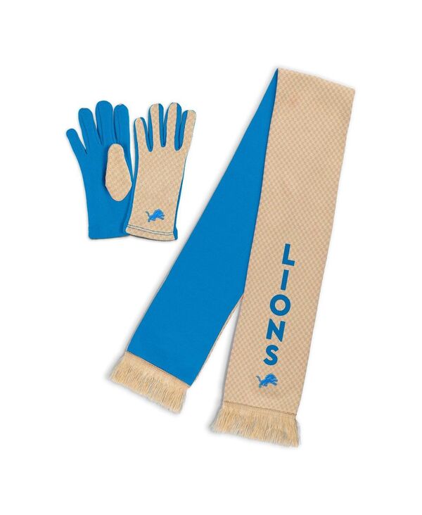 ウェア バイ エリン アンドルーズ レディース アクセサリー マフラー・ストール・スカーフ WEAR by Erin Andrews Women's Detroit Lions Tonal Scarf Glove Setan タン