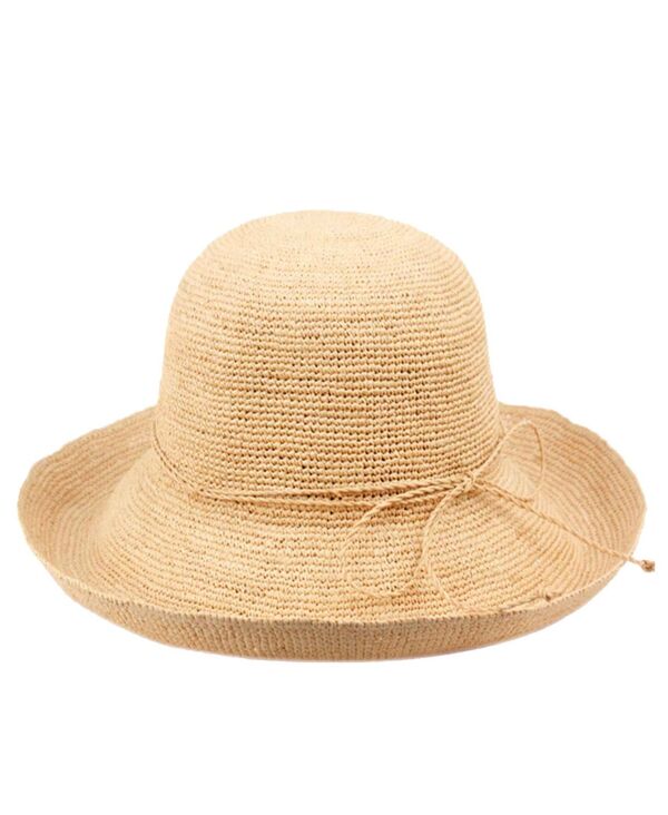 エポックハットカンパニー レディース アクセサリー 帽子 Epochats Company Angela & William Raffia Roll Up Brim Sun Cloche Hat Nude