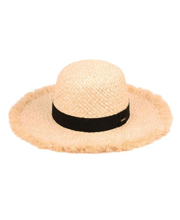 エポックハットカンパニー レディース アクセサリー 帽子 Epochats Company Raffia Straw Edge Floppy Hat Natural