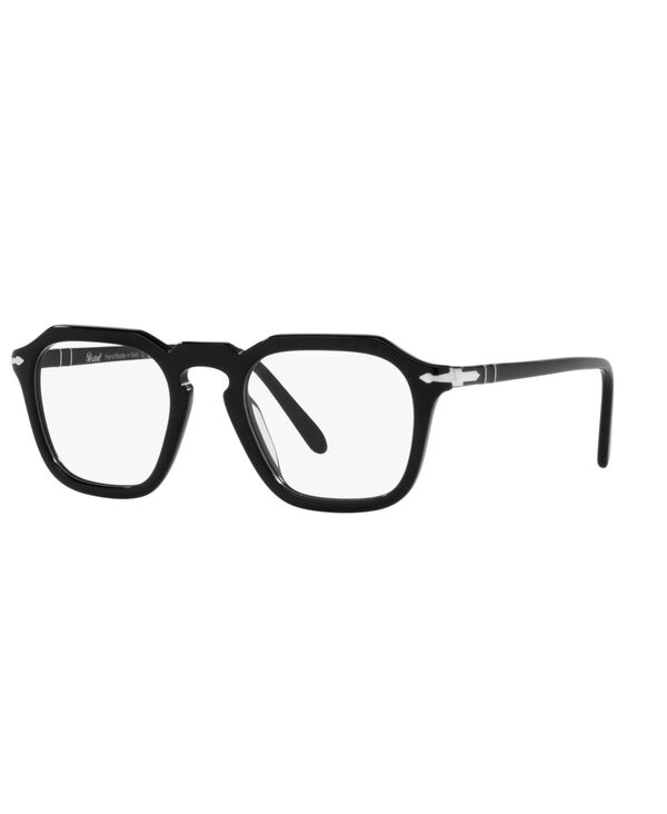 ペルソル レディース 佩び物 サングラス・アイウェア Persol PO3292V Unisex Squareyeglasses Black 黒いこと