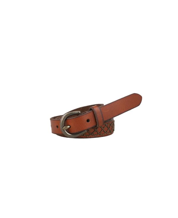 フライ レディース アクセサリー ベルト レザー Frye Women's 18mmicro Stud Leather Beltan タン｜ReVida 店