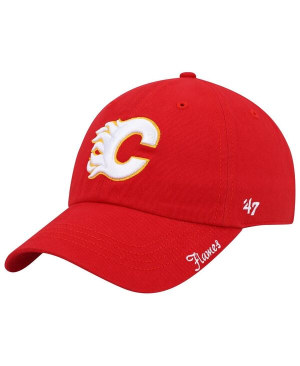 47 ブランド レディース アクセサリー 帽子 '47 Brand Women's Red Calgary Flames Teamiata Clean Up Adjustable Hat Red レッド