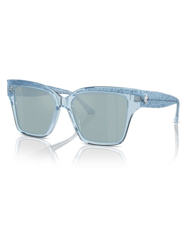 ジミーチュー レディース 佩び物 サングラス・アイウェア Jimmy Choo Women\u0027sunglasses JC5003 Transparent Azure Glitter