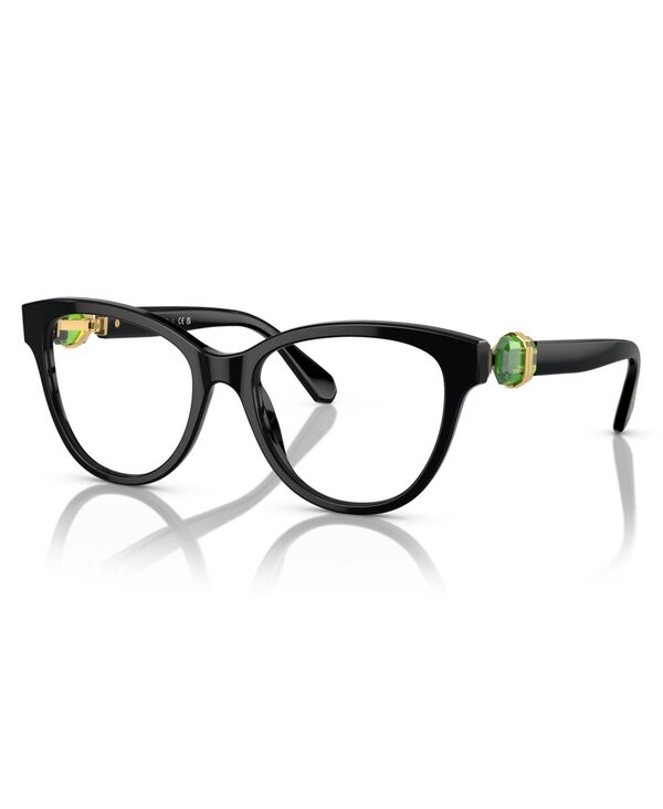 スワロフスキー レディース アクセサリー サングラス・アイウェア Swarovski Women's EyeglassesK2004 Black ブラック