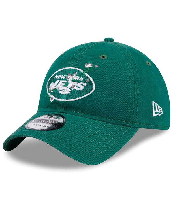 ニューエラ レディース アクセサリー 帽子 New Era Women's Greenew York Jets Game Day Flower 9TWENTY Adjustable Hat Green グリーン｜ReVida 店