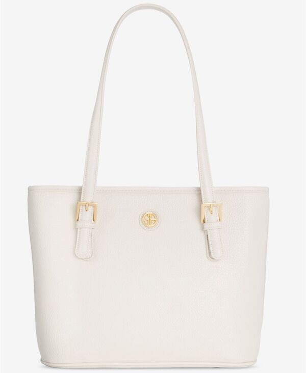 ジャーニ ベルニーニ レディース バッグ Giani Bernini Pebble Tulip Large Tote Bag White ホワイト|ReVida 店