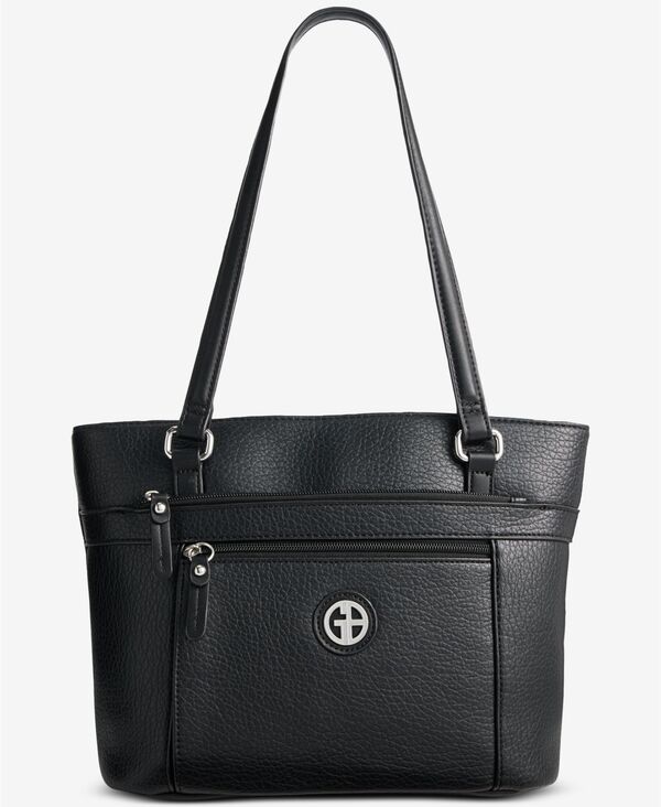ジャーニ ベルニーニ レディース バッグ Giani Bernini Large Pebbled Tote Bag Black ブラック|ReVida 店