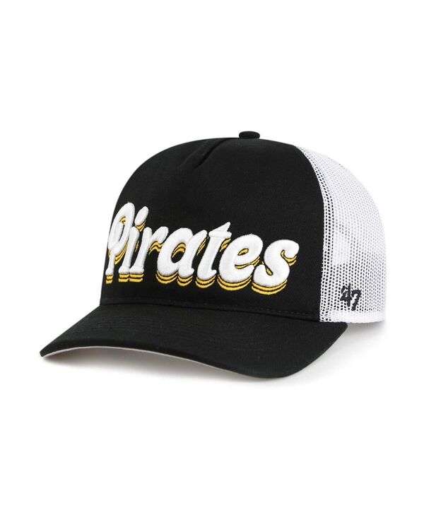 47 ブランド レディース アクセサリー 帽子 '47 Brand Women's Black Pittsburgh Pirates Biloxi Hitch Adjustable Hat Black ブラック