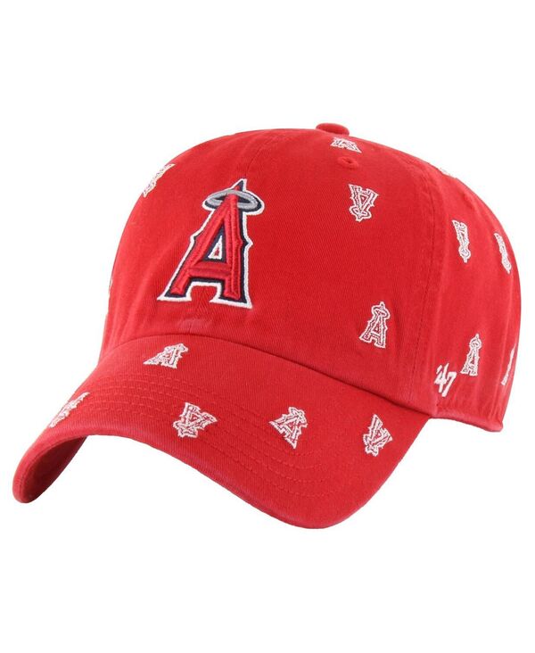 47 ブランド レディース アクセサリー 帽子 '47 Brand Women's Red Los Angeles Angels Confetti Clean Up Adjustable Hat Red レッド