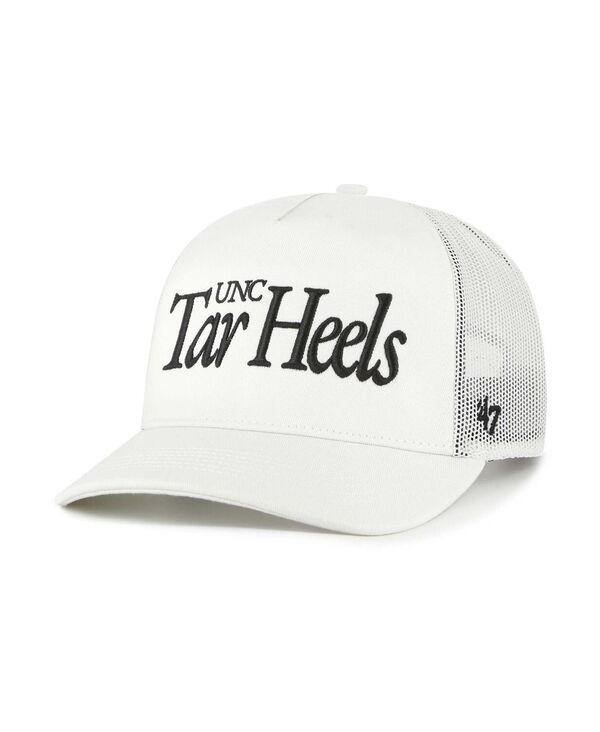 47 ブランド メンズ アクセサリー 帽子 ヒール '47 Brand Men's and Women's Cream North Carolina Tar Heels Foundation Script Adjustable Trucker Hat Cream クリーム