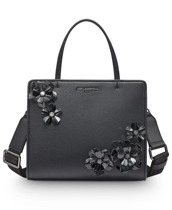 カール ラガーフェルド レディース バッグ KARLAGERFELD PARIS Maybelle Satchel Bag Black/Gunmetal ブラック 30,420円