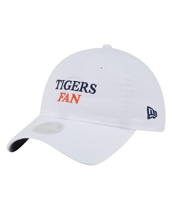 ニューエラ レディース アクセサリー 帽子 New Era Women's White Detroitigers Team Fan 9TWENTY Adjustable Hat White ホワイト