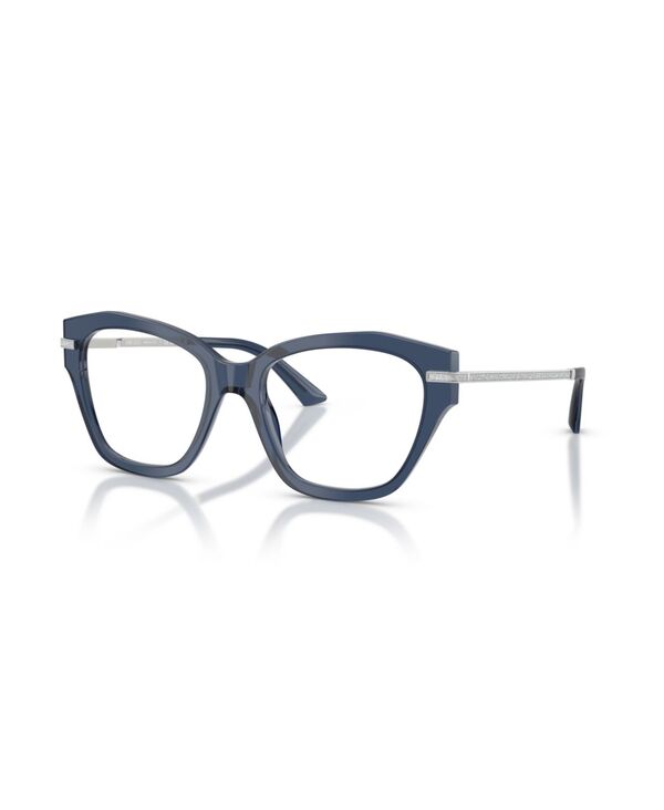 ジミーチュー レディース 佩び物 サングラス・アイウェア Jimmy Choo Women\u0027s Cat Eyeglasses JC3043J Transparent Navy 米国海軍