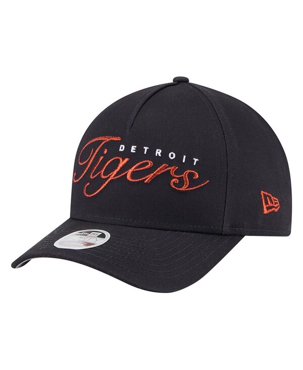 ニューエラ レディース アクセサリー 帽子 トール New Era Women's Navy Detroitigers Metallic A-Frame 9FORTY Adjustable Hat Navy ネイビー