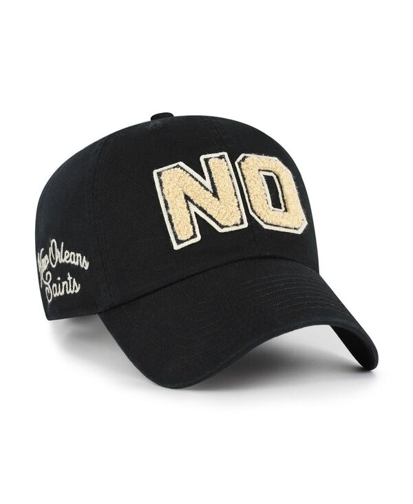 47 ブランド レディース アクセサリー 帽子 '47 Brand Women's Black New Orleansaints Zoey Clean Up Adjustable Hat Black ブラック