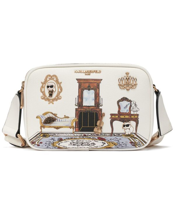 カール ラガーフェルド レディース バッグ KARLAGERFELD PARIS Maybelle Crossbody Bag White/Gold Multi ホワイト 26,520円