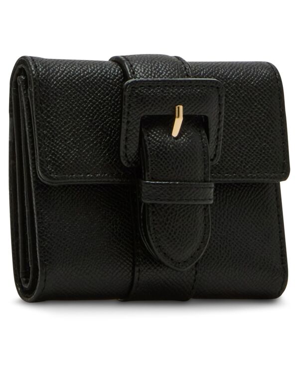 アンクライン レディース アクセサリー 財布 Anne Klein Covered Buckle Flap Wallet Gift Set Black ブラック