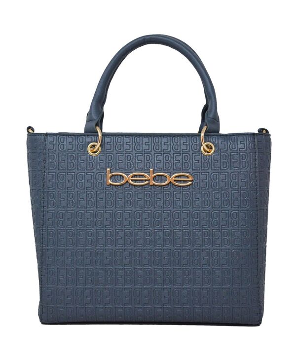 ベベ レディース バッグ Bebe Celia Embossed Top Handle Crossbody Bag Storm Grey グレー|ReVida 店