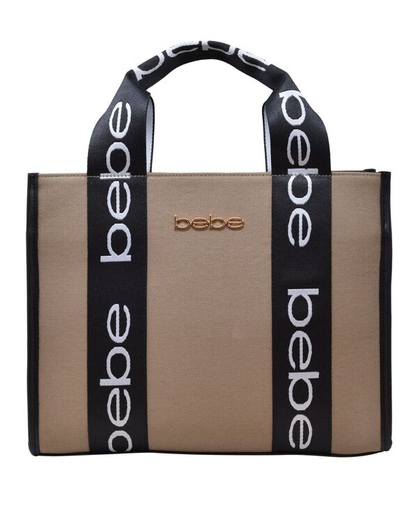 ベベ レディース バッグ Bebe Hana Canvasmall Satchel Bag Tan タン|ReVida 店