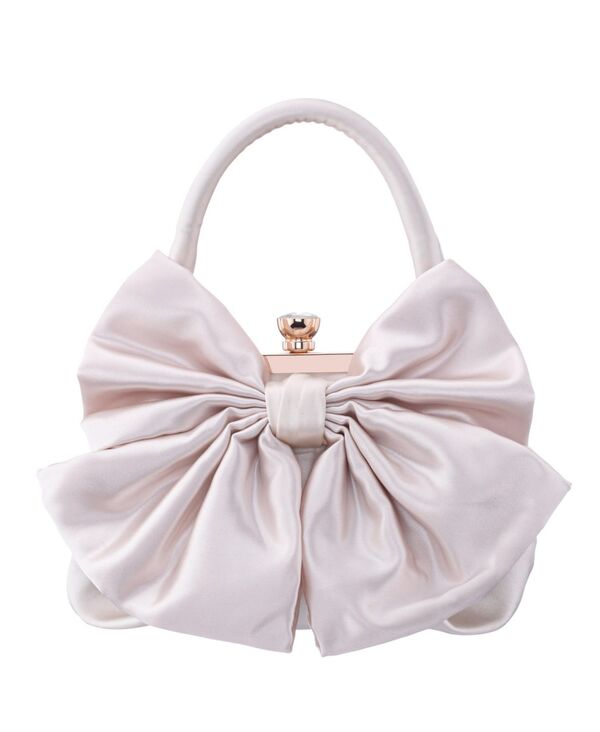 ニナ レディース バッグ Nina Small Bow Frame Crossbody Bag Ivory アイボリー|ReVida 店