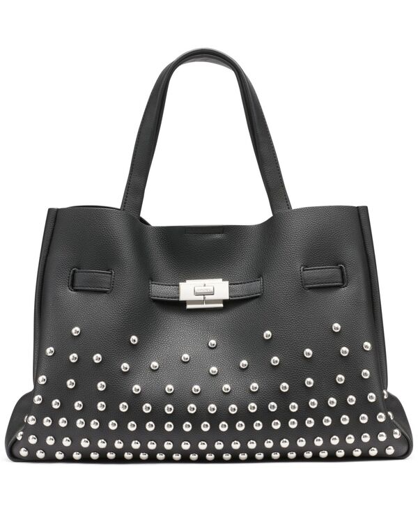 ダナ キャラン ニューヨーク レディース バッグ DKNY Women's Bryar Large Satchel Handbag Black/silver ブラック