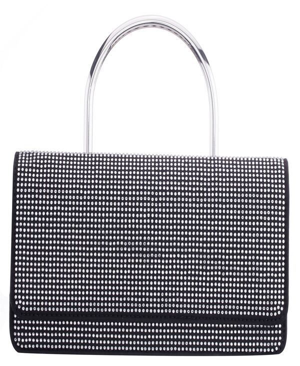 ニナ レディース バッグ Nina Elongated Crystal Magnetic Snap Satchel Bag Black ブラック|ReVida 店